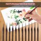 thumbnail image 5 of H & B Detail Paint Brush Set 12 piezas de nailon en miniatura H&B Cepillo de pintura, 5 of 7