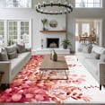 thumbnail image 3 of Non-Slip Rug Pad Rugs Farm Ombre Orange Pink Eucalyptus Rectangle Area Rugs 5x7Ft Soft Carpet Pads for Living Room Kids Room, Fall Foliage Watercolor, 3 of 9