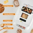 thumbnail image 6 of Kitchen in the Box 2lb Bread Maker with Auto Fruit Nut Dispenser, 12-in-1 Gluten-Free Bread Machine, 13H Delay Timer, Nonstick Pan, Keep Warm, White, 6 of 10