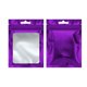 thumbnail image 2 of KAIYANG 100 piezas de bolsa de mylar reutilizable con sello hermético para joyas (12 x 20 cm, negra) 12 cm x 20 cm morado, 2 of 5