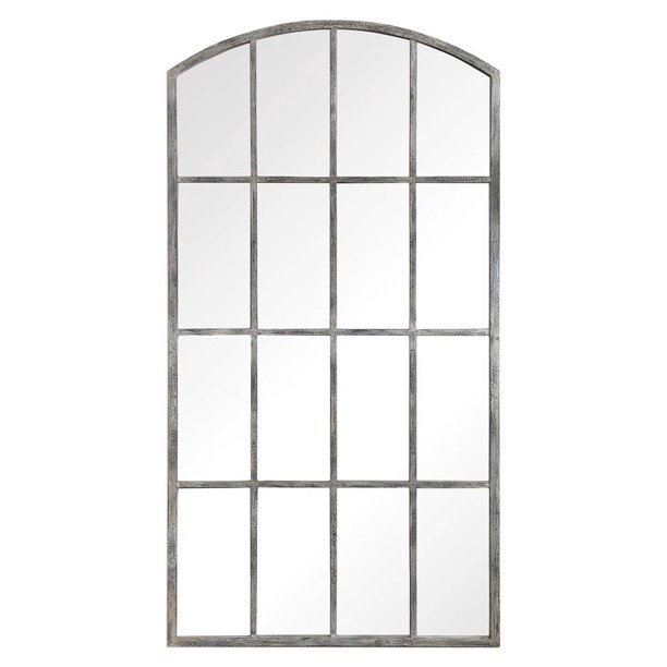 Uttermost 09542 Amiel 82 X 42 1 4 Oversized Window Style Arched Rustic Farmhouse Leaner Com Uttermost 09542 Amiel 82 X 42 1 4, 42 X 30 French Country Wall Mirror Brown Threshold