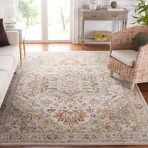Safavieh Hamilton Olivia Oriental Polyester Area Rug, Ivory/Blue, 8' x 10'