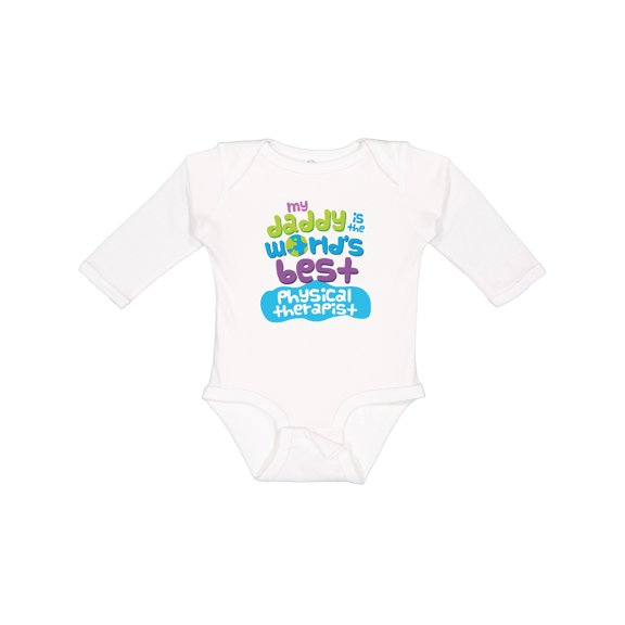 Inktastic Physical Therapist Daddy Boys or Girls Long Sleeve Baby Bodysuit