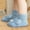 Blue, variant on Spazoro Toddler Baby Boys Girls Soft Soled Shoes Socks, Cotton Warm Stickened Soft Dispensing Non-Slip Indoor Socks for Kids Girls Khaki Size 1-3 T