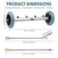 thumbnail image 2 of Undercarriage Cleaner Undercarriage Pressure Washer Cleaner Under Car Wash Water Broom Attachment with Extension Wand Automotive Undercarriage Washer Cleaner for Car Truck SUV Trailer, 2 of 11