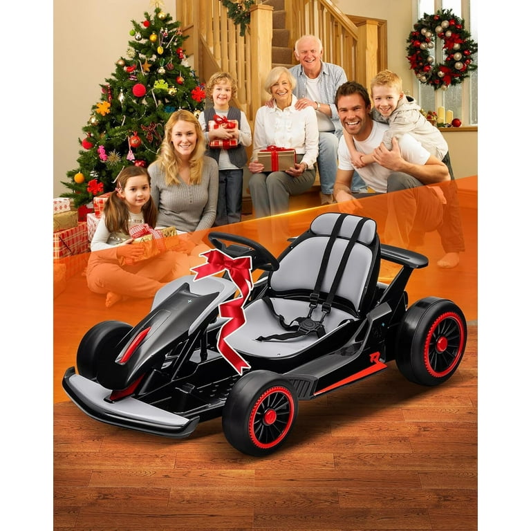 RIEDHOFF 24V Electric Drift Go-Kart, for 6-12 Year Olds, with