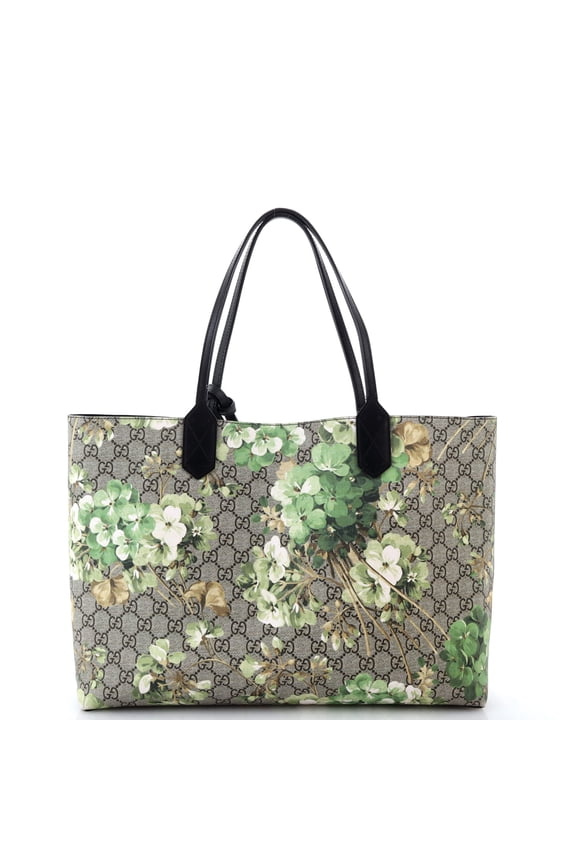 Pre-Owned Reversible Tote Blooms GG Print Leather Medium By Rebag
