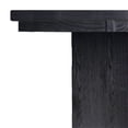 thumbnail image 5 of Benjara Wooden Dining Table with Pedestal Base Legs and LED Light, Black, 5 of 6