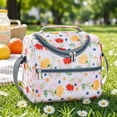 thumbnail image 4 of Insulated Lunch Bag for Women Floral Printed Reusable Leakproof Cooler Bag for Work Picnic Beach Gift for Her, 4 of 6
