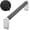 Black + Polished Chrome-5" CC-10, variant on Cabinet & Furniture Pulls Black + Brushed Nickel 5" CC 10 Count