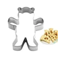 thumbnail image 4 of Bear Cookie Cutter, Stainless Steel Hug Bear Shape Cartoon Pastry Mold, Cute Kitchen Baking Accessories, Dessert Baking Tools For Fondant, Clay, Pastry, Cake, 4 of 9