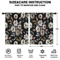 thumbnail image 2 of Blackout Kids Curtains,Pioneer Flower Floral Print Pattern Childrens Insulated Curtains Set Of 2,Bedroom Essentials,Toddler Room Decor 42"x54", 2 of 5