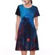 thumbnail image 1 of Disketp Spooky Halloween Night Scene para Vestido de Manga Corta para Mujeres, Vestidos de Verano para Mujeres, Casual y Holgado para la Playa, 1 of 6