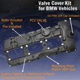 thumbnail image 5 of Valve Cover w/ Gasket+Cap 11127570292 For BMW N55 135i 335i 535i 640i 740i, 5 of 13
