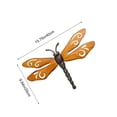 thumbnail image 3 of Gifts onlyliua Vintage Wrought Iron Dragonfly Wall Art Outdoor Garden Hanging Decorative Accent For Porch Balcony Gate Rustic Metal Butterfly Dragonflies Wall Sculpture Yard Decor, 3 of 6