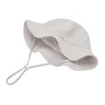 thumbnail image 4 of Nygoyerh Baby Summer Bucket Hat Sun Protection Infant Wide Brim Fisherman Hat with Chin Strap Sun hat Beach for Girls 0-12M, 4 of 5