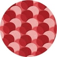 thumbnail image 1 of Ahgly Company Indoor Round Patterned Bean Red Area Rugs, 7' Round, 1 of 1