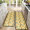 thumbnail image 4 of Kitchen Rugs Sets Of 2,Yellow Lemon Fruit Mixed Fruits Yellow Pattern Anti Fatigue Kitchen Mat Rugs Non Slip Washable,Decorative Kitchen Floor Mats for Kitchen,Sink,Laundry,17"x47"+17"x47", 4 of 5