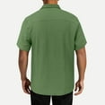 thumbnail image 5 of Mlzmgr Plus Size Mens T Shirts with Pockets Short Sleeve Button down Tops for Men M-5XL Summer Vacation Casual Shirts, 5 of 8