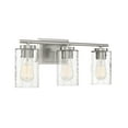 thumbnail image 4 of Trade Winds Raymond 3-Light Bathroom Vanity Light in Brushed Nickel, 4 of 5