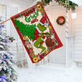 thumbnail image 4 of Merry Christmas Dog House Flag Double Sided, Xmas Tree Max Decorative Garden Yard Donuts Outdoor Large Flag, Winter Holiday Burlap Decor Seasonal Home Outside Decoration 28x40, 4 of 6