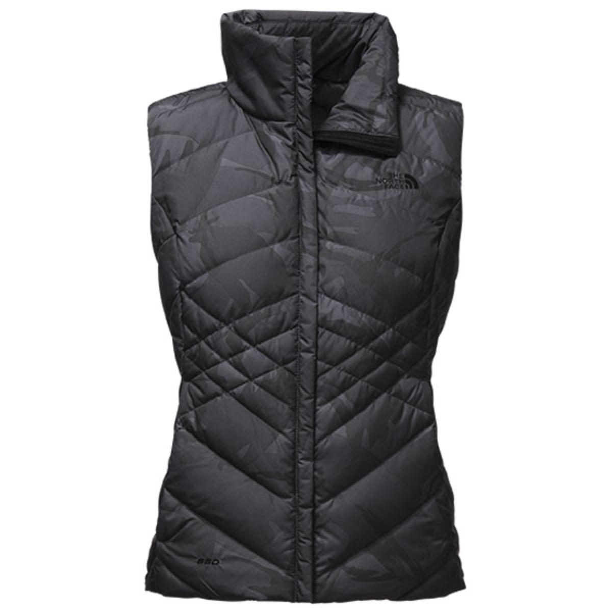 womens north face camo vest