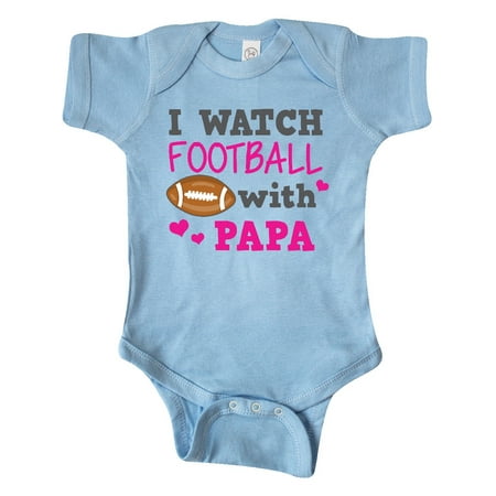 

Inktastic I Watch Football with My Papa Gift Baby Girl Bodysuit