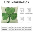 thumbnail image 6 of Nawypu St. Patricks Day Pillow Covers Clovers Decorative Throw Pillows Decoration Holiday Party Green Cushion Case for Home Couch Sofa 2pc, 6 of 6