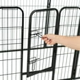 thumbnail image 6 of vidaXL Dog Playpen 16 Panels Steel 31.5"x23.6" Black, 6 of 6