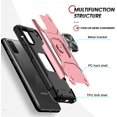 thumbnail image 5 of Wekity Compatible with Samsung Galaxy A02S Case, Galaxy A02S Case with Tempered Glass Screen Protector [2Pcs], Shockproof [Military-Grade] Phone Cover Case with Ring Kickstand for Samsung A02S, Red, 5 of 5