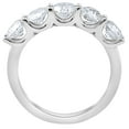 thumbnail image 2 of Pompeii 2cttw Diamond 5 Stone U Prong Wedding Round Cut Ring 14k White Gold (H/I,I1-I2), 2 of 4
