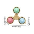 thumbnail image 4 of Food Inspired Push Button Clicker Fidget Toys for Adults Matte Plastic Mechanical Click Gadget Handheld Bun Shape Office Desk Accessory Pressure Relief Tool 1 Pack, 4 of 8