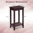 thumbnail image 4 of Costway Table Basse Haute Table de Chevet Table d'Appoint Console Étagère de Rangement, 4 of 8
