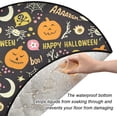 thumbnail image 2 of Coolnut Halloween Pumpkins Spiders Christmas Tree Mat Round Christmas Tree Stand Mat Decoration for Holiday Party Home Christmas Day Ornaments Floor Door, 28.3", 2 of 6