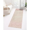 thumbnail image 2 of Rugs.com Moroccan Trellis Collection Rug – 5 Ft Runner Ivory And Pink Medium Rug Perfect For Hallways, Entryways, 2 of 9