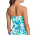 thumbnail image 2 of Bleu Rod Beattie MULTI What's New Pussycat Draped Bandini Swim Top, US 10, 2 of 6