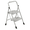 Gray, variant on Sweetcrispy 3-Step 36-Inch Heavy Duty Steel Step Ladder, Non-Slip Pedals Handrails Portable for Kitchen Garage Outdoor, Black