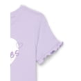 thumbnail image 3 of Wonder Nation Little Girls Short Ruffle Sleeve Graphic Tee, Sizes 4-10, 3 of 3