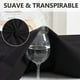 thumbnail image 3 of Amorosa 6 Piezas Fundas de Almohadas Impermeable Protectores de Almohada Suaves y Acogedoras para el Hogar Dormitorio Hotel Negro Estándar-50*80cm, 3 of 7