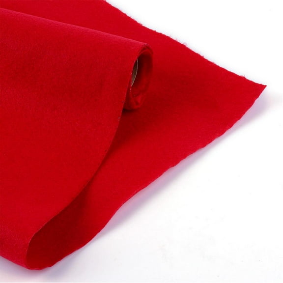Non Woven Fabric Embroidery Needle Felt For DIY Crafts Red 450x1.2~1.5mm about 1m/roll