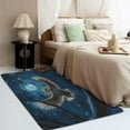thumbnail image 3 of Owl Rugs for Living Room - 4x5Owl Rug - Wisdom Bird Starry Sky Area Rug - Moon Wild Animal Rugs - Wildlife Carpet, 3 of 7