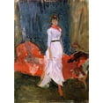 thumbnail image 2 of Whistler, James McNeill 11x14 Black Ornate Wood Framed with Double Matting Museum Art Print Titled - Arrangement in Pink, Red and Purple, 2 of 4