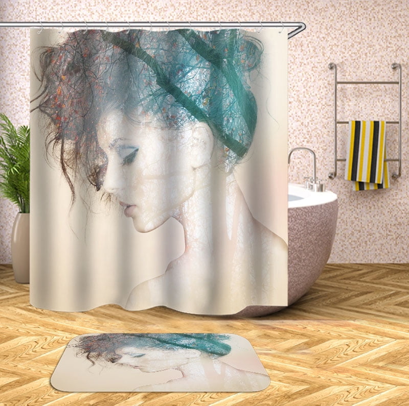 Cartoon girl Shower Curtain , Bathroom Decor , Shower Curtains floor ...
