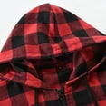 thumbnail image 2 of Fashion Mens Hooded Lumberjack Padded Shirt Lined Thick Jacket Work Shirt Plaid, 2 of 10