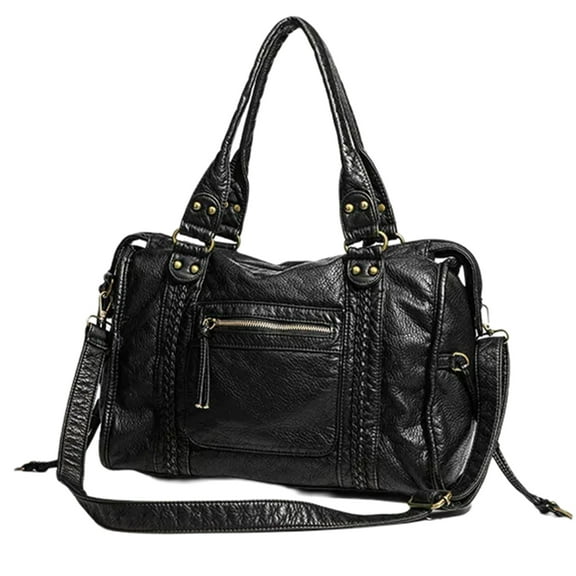 RUISINERY Vintage Motorcycle Shoulder Bag Crossbody Bags Casual Handbag Top Handle Purse For Daily Commute And Outdoor Getaways