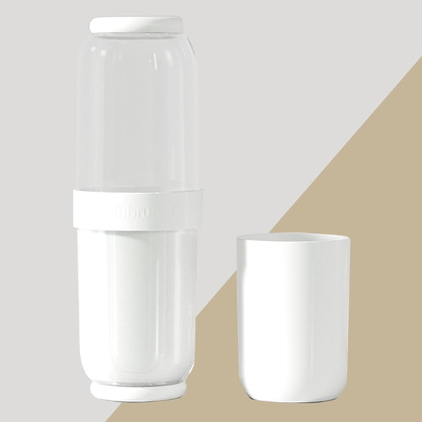 ¡No Te Lo Pierdas!, Vaso de viaje para lavado, juego portátil, cepillo de dientes familiar, vaso para cepillos, vaso para enjuague bucal con separación de ropa seca y húmeda Akmoler