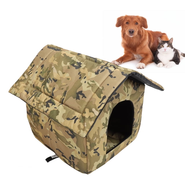 Casa para Gatos al Aire Libre, Casas para Gatos resistentes a la intemperie para gatos de interior y exterior, refugio para gatos callejeros adicional y plegable, cueva