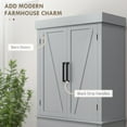 thumbnail image 4 of HOMCOM 72" Tall Kitchen Pantry Storage Cabinet with Barn Doors and Drawer, 4 of 10