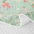 thumbnail image 5 of Erosebridal Watercolor Western Rose Twin Quilt Set for Women Girls, Green Leaf Foliage Print Twin Coverlet Set, 2pcs, 5 of 7