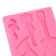 thumbnail image 4 of Moule en silicone en forme de guitare, pour décoration de gâteau, fondant au chocolat, pour la maison, la boulangerie et la cuisine, 4 of 4